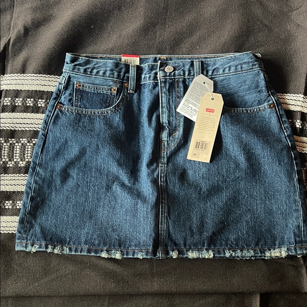 Levi's Denim Blue Mini Skirt